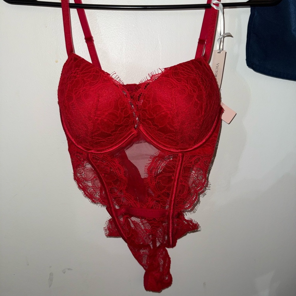 Victoria's Secret Red Lace Bra